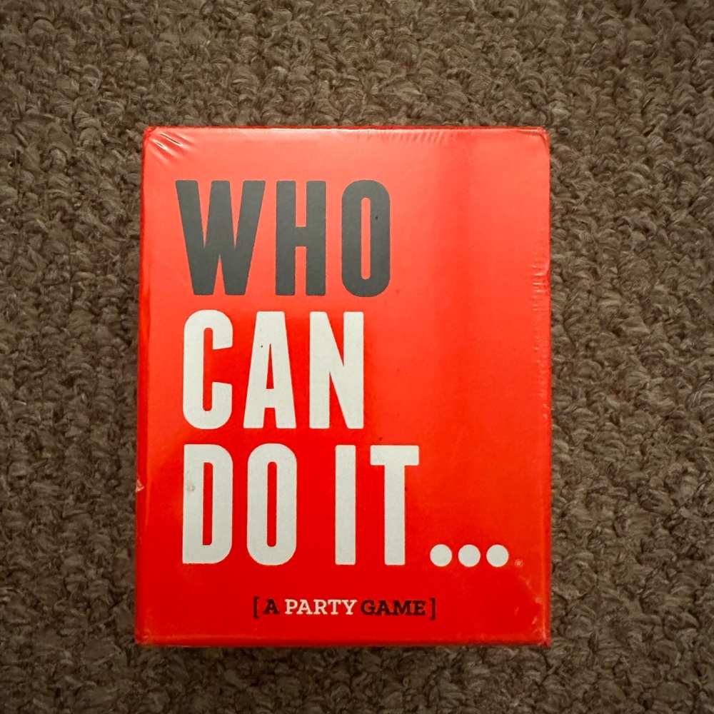 Who Can Do It Party Game